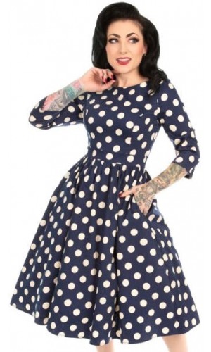 Swing Polka Dot Dress GR.48,50 SALE