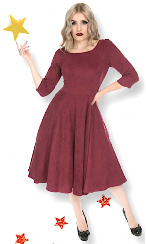 Red Velvet Dress GR.38 SALE