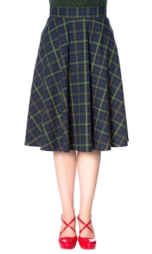 Blue Tartan Skirt