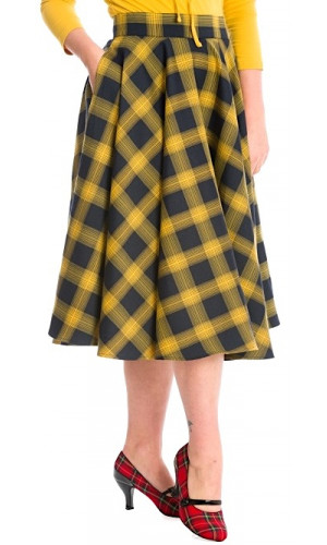 Yellow Tartan Skirt