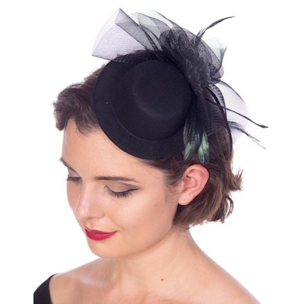 Black Gatsby Fascinator