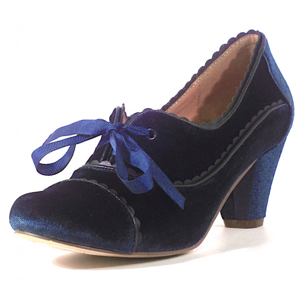 Royal Blue Velvet Shoes