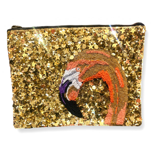 Glitter Flamingo Bag