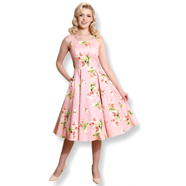 Pink Flowers Dress 
