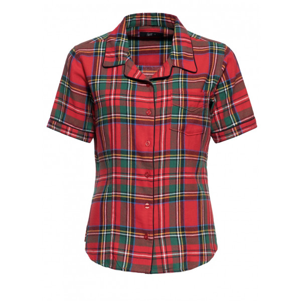 Red Tartan Blouse