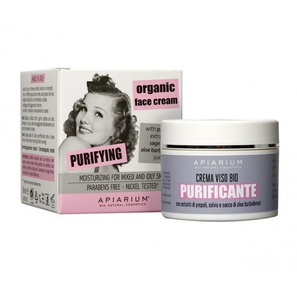 Purifying Organic Face Cream for mixed and oily skin 50ml