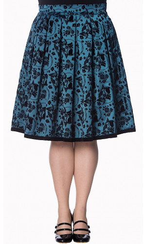 Blue Kitty Skirt