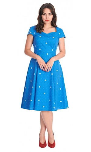 Blue Daisy Dress GR.42,44 SALE