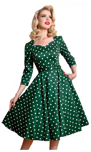 Green Dots Dress