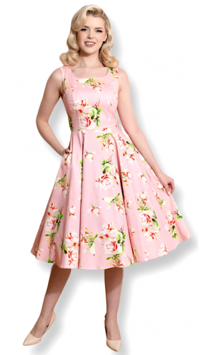 Pink Flowers Dress