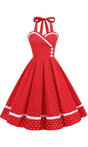 Red Rockabilly Dress