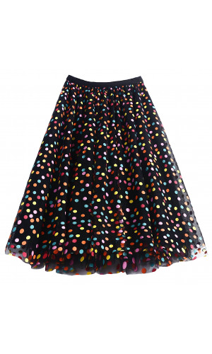 Confetti Black Skirt