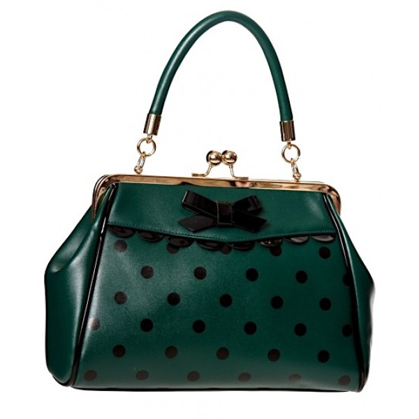 Vintage Bag Green Dots