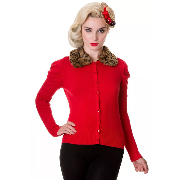 Leo Red Cardigan