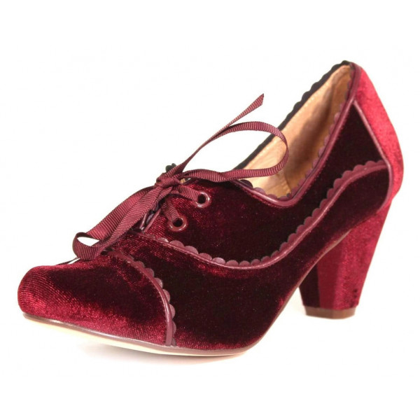 Royal Red Velvet Shoes