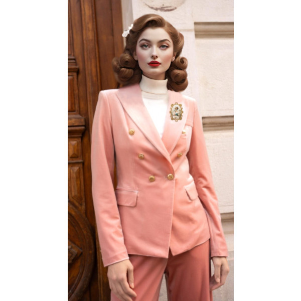 Rose Velvet Jacket