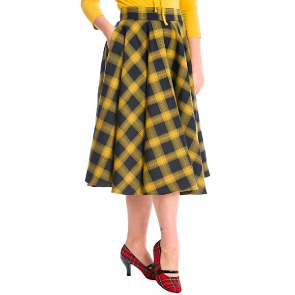 Yellow Tartan Skirt GR.44 SALE